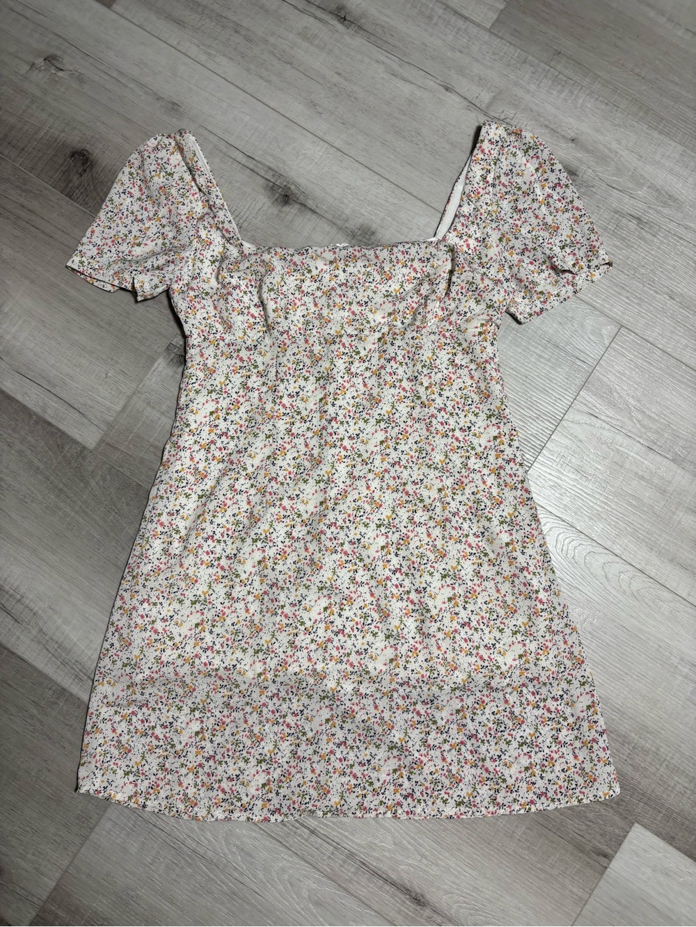 Princess Polly Floral Off Shoulder Puff Sleeve Mini Dress US 6